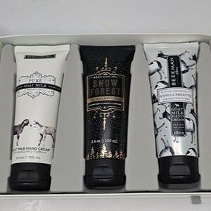 NIB Beekman 1802 Triple Lotion Box Set Pure Goat Milk Snow Frost Vanilla Absolut